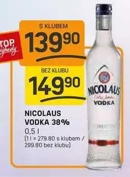 Flop NICOLAUS VODKA 38% 0,5l nabídka