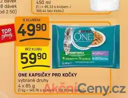 Flop ONE KAPSIČKY PRO KOČKY vybrané druhy 4 x 85 g nabídka