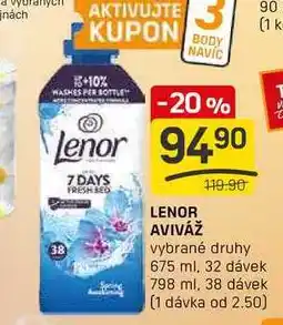 Flop LENOR AVIVÁŽ vybrané druhy 675 ml nabídka