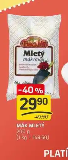 Flop MÁK MLETÝ 200 g nabídka