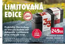 Terno Budweiser Budvar B:Original Pivo světlý ležák 6 x 0,5l nabídka