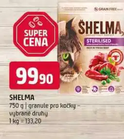 Terno Shelma 750 g granule pro kočky vybrané druhy nabídka