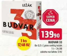 Terno Budweiser Budvar B:Original Pivo světlý ležák 8 x 0,5l nabídka