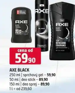 Terno Axe black sprchový gel 250 ml deodorant 150 ml nabídka