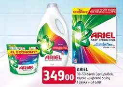 Terno Ariel 38-50 dávek gel, prášek, kapsle vybrané druhy nabídka