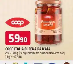 Terno Coop italia sušená rajčata 280/140 g s bylinkami ve slunečnicovém oleji nabídka