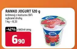Terno Ranko jogurt 120 g krémový s kulturou BiFi vybrané druhy nabídka