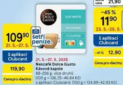 Tesco Nescafé Dolce Gusto Kávové kapsle, 88-256 g, více druhů nabídka