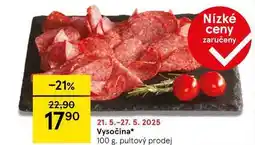 Tesco Vysočina, 100 g nabídka