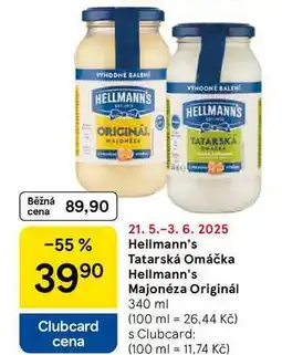 Tesco Hellmann's Majonéza Originál, 340 ml nabídka