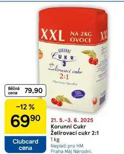 Tesco Korunní Cukr Želírovací cukr 2:1, 1 kg nabídka