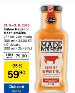 Tesco Kühne Made for Meat Omáčka, 235 ml, více druhů nabídka