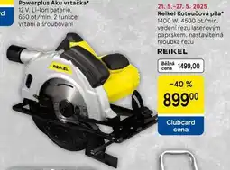 Tesco Reikel Kotoučová pila, 1400 W. 4500 ot/min. vedení řezu laserovým paprskem nabídka