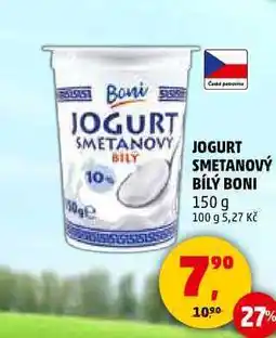 Penny Market JOGURT BILY SMETANOVÝ BONI, 150 g nabídka