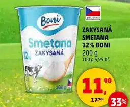Penny Market ZAKYSANÁ SMETANA 12% BONI, 200 g nabídka