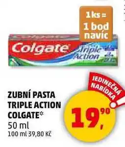 Penny Market Colgate Triple Action Zubní pasta, 50 ml nabídka