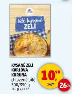 Penny Market KYSANÉ ZELÍ KARLOVA KORUNA chlazené bílé, 500/350 g nabídka