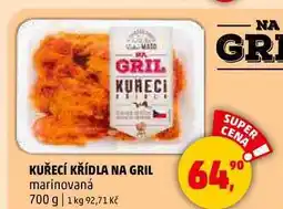 Penny Market KUŘECÍ KŘÍDLA NA GRIL marinovaná, 700 g nabídka