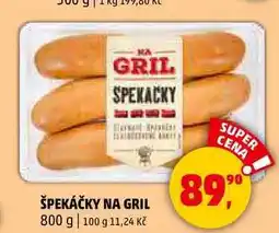Penny Market SPEKAČKY NA GRIL, 800 g nabídka