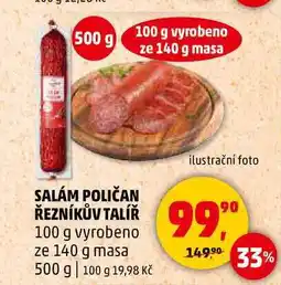 Penny Market SALÁM POLIČAN ŘEZNÍKŮV TALÍŘ, 100 g nabídka