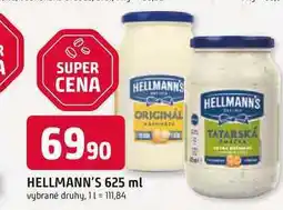 Trefa Hellmann's majonéza, tatarská omáčka 625ml, vybrané druhy nabídka