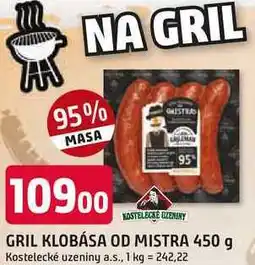 Trefa GRIL KLOBÁSA OD MISTRA 450 g nabídka