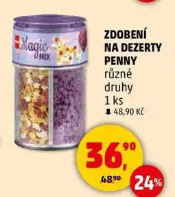 Penny Market ZDOBENÍ NA DEZERTY PENNY různé druhy, 1 ks nabídka