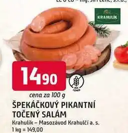 Trefa ŠPEKÁČKOVÝ PIKANTNÍ TOČENÝ SALÁM 100g nabídka