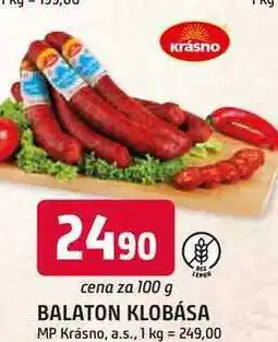 Trefa BALATON KLOBÁSA 100 g nabídka