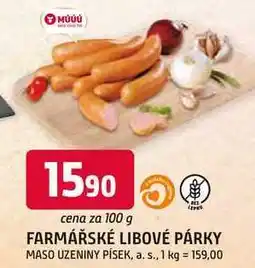 Trefa FARMÁŘSKÉ LIBOVÉ PÁRKY 100g nabídka