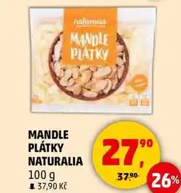 Penny Market MANDLE PLÁTKY NATURALIA, 100 g nabídka