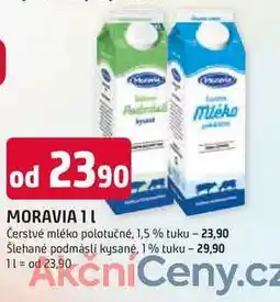 Trefa MORAVIA Čerstvé mléko polotučné, 1,5 % tuku 1l nabídka