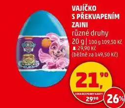 Penny Market VAJÍČKO S PŘEKVAPENÍM ZAINI různé druhy, 20 g nabídka