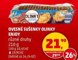 Penny Market OVESNÉ SUŠENKY OLINKY ENJOY různé druhy, 210 g nabídka