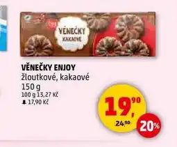 Penny Market VĚNEČKY ENJOY žloutkové, kakaové, 150 g nabídka
