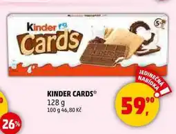 Penny Market KINDER CARDS, 128 g nabídka