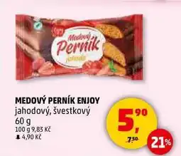 Penny Market MEDOVÝ PERNÍK ENJOY jahodový, švestkový, 60 g nabídka
