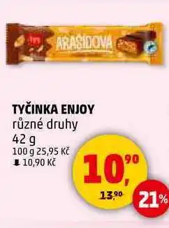 Penny Market TYČINKA ENJOY různé druhy, 42 g nabídka