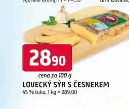 Trefa LOVECKÝ SÝR S ČESNEKEM 45% tuku, 100g nabídka