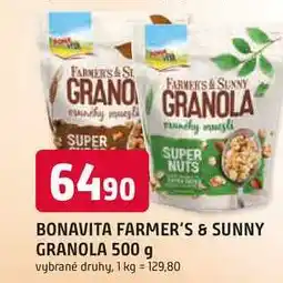 Trefa BONAVITA FARMER'S & SUNNY GRANOLA 500 g nabídka