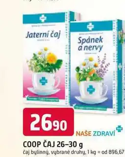 Trefa COOP ČAJ 26-30 g nabídka