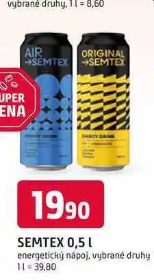 Trefa SEMTEX 0,5 L energetický nápoj nabídka