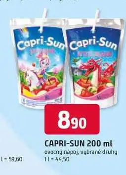 Trefa Capri-Sun 200 ml ovocný nápoj, vybrané druhy nabídka