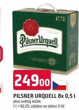Trefa Pilsner Urquell Pivo ležák světlý 8 x 0,5l nabídka
