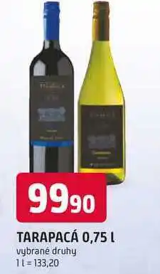 Trefa TARAPACÁ 0,75 L nabídka