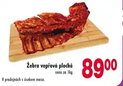 Qanto Žebra vepřová plochá nabídka