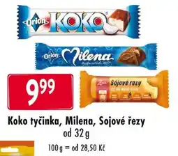 Qanto Koko tyčinka, Milena, Sojové řezy nabídka