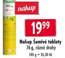 Qanto Nakup Šumivé tablety nabídka
