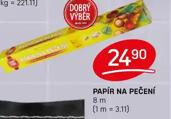 Flop DOBRÝ VÝBĚR Papír na pečení nabídka