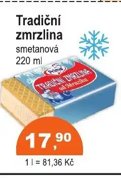 COOP DISKONT Tradiční zmrzlina nabídka